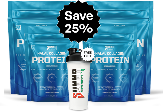 Halal Collagen 4 Month Bundle + Free Shaker